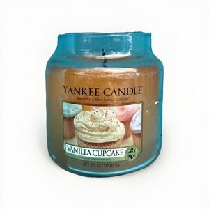 Yankee Candle - 14.5oz Original Medium Jar Vanilla Cupcake BURNED